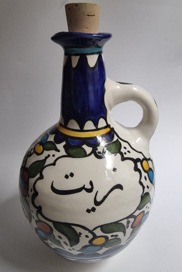 Ceramic oil jug