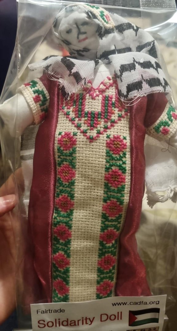 Handmade solidarity doll
